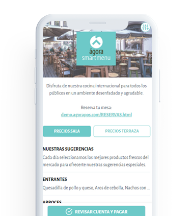 Así es Scan & Pay con Ágora Smart Menu